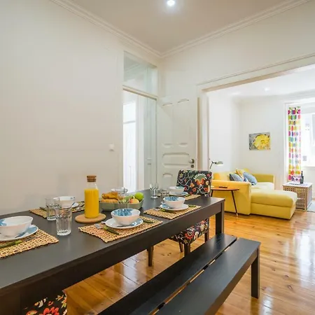 Apartmán Colorful And Bright 3 Bdr Lisboa